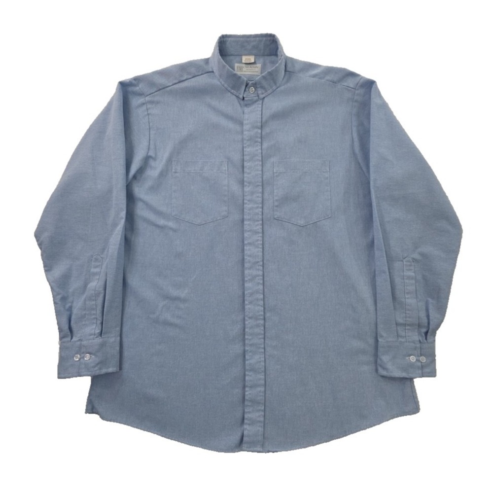 C.M. Almy & Son Inc‎ Oxford Cloth Shirt Mens 16-33/34 Blue Long Sleeve Classic